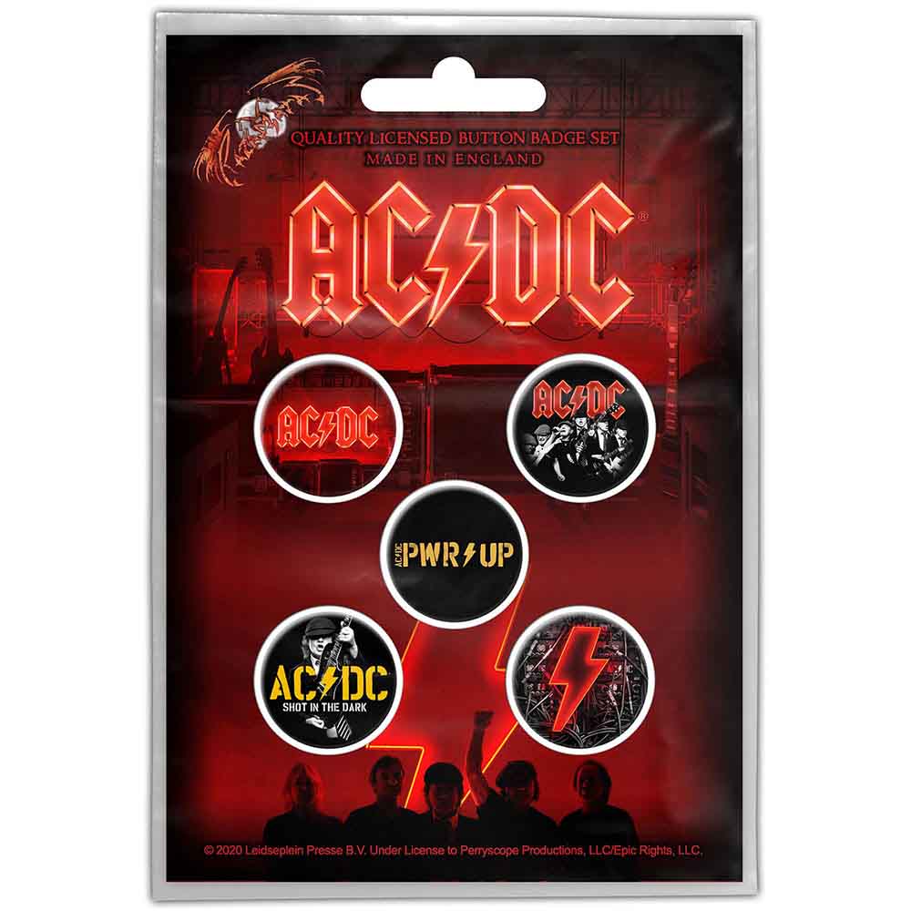 AC/DC Plastic - Pin Badge - PWR-UP