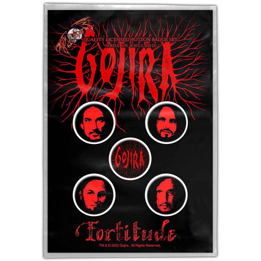 Gojira Plastic Pin Badge - Fortitude