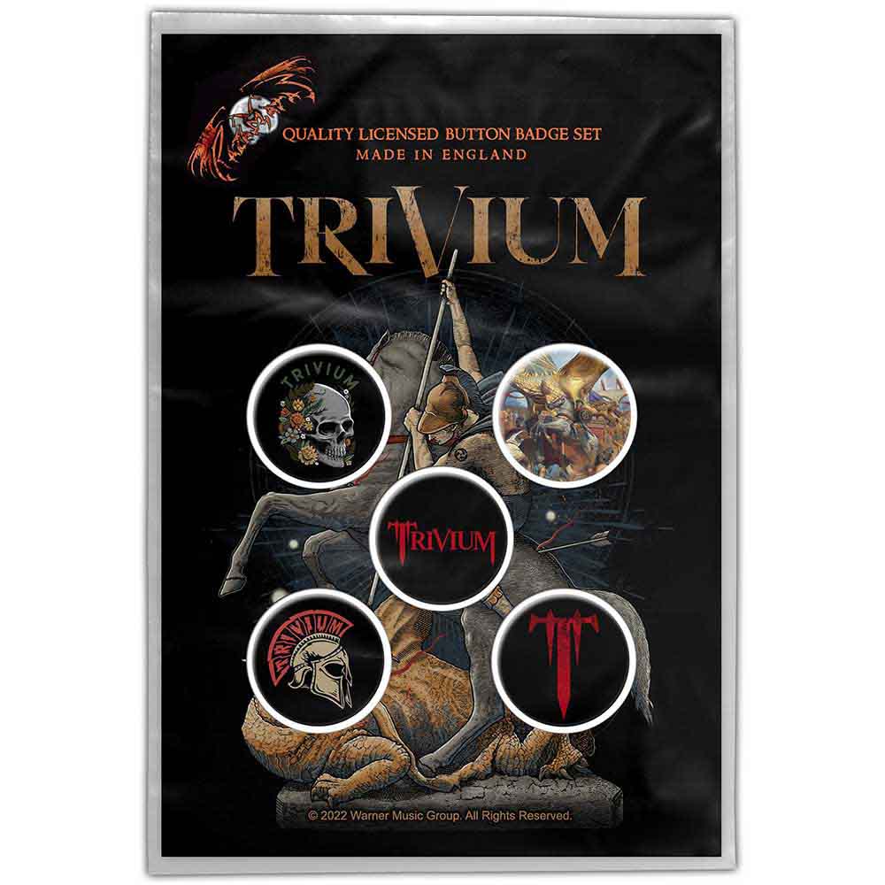 Trivium Plastic Pin Badge - In The Court Of The Dragon