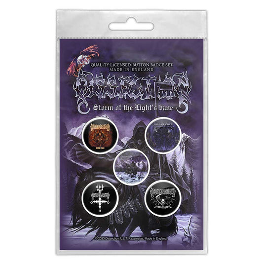 Dissection Plastic - Pin Badge - Storm Of The Lights Bane