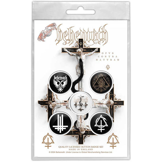 Behemoth Plastic - Pin Badge - Opvs Contra Natvram