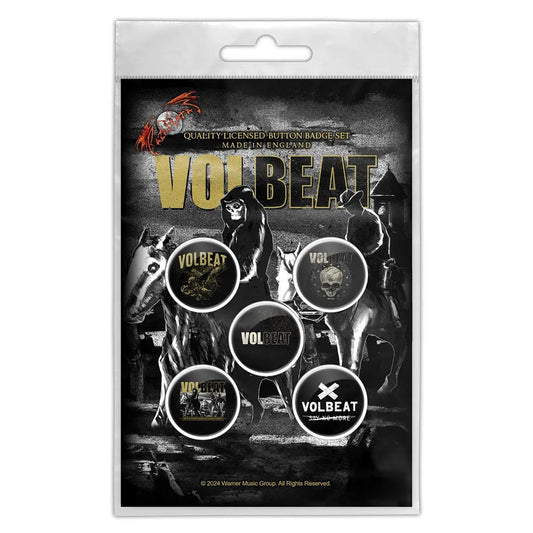Volbeat Plastic Pin Badge - South Of Heaven | Buy Now For 9.99