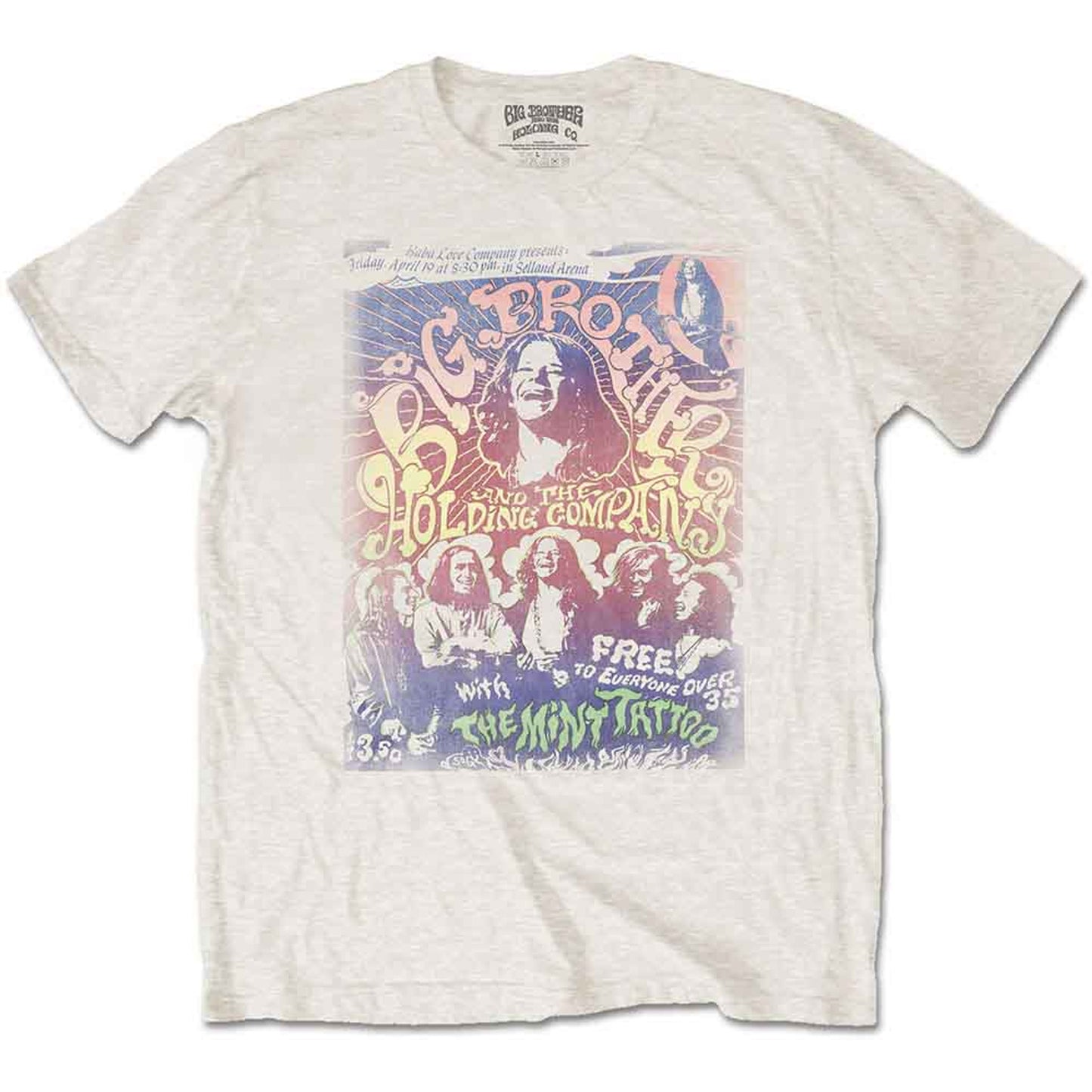 Big Brother & The Holding Company Natural T Shirt - Selland Arena