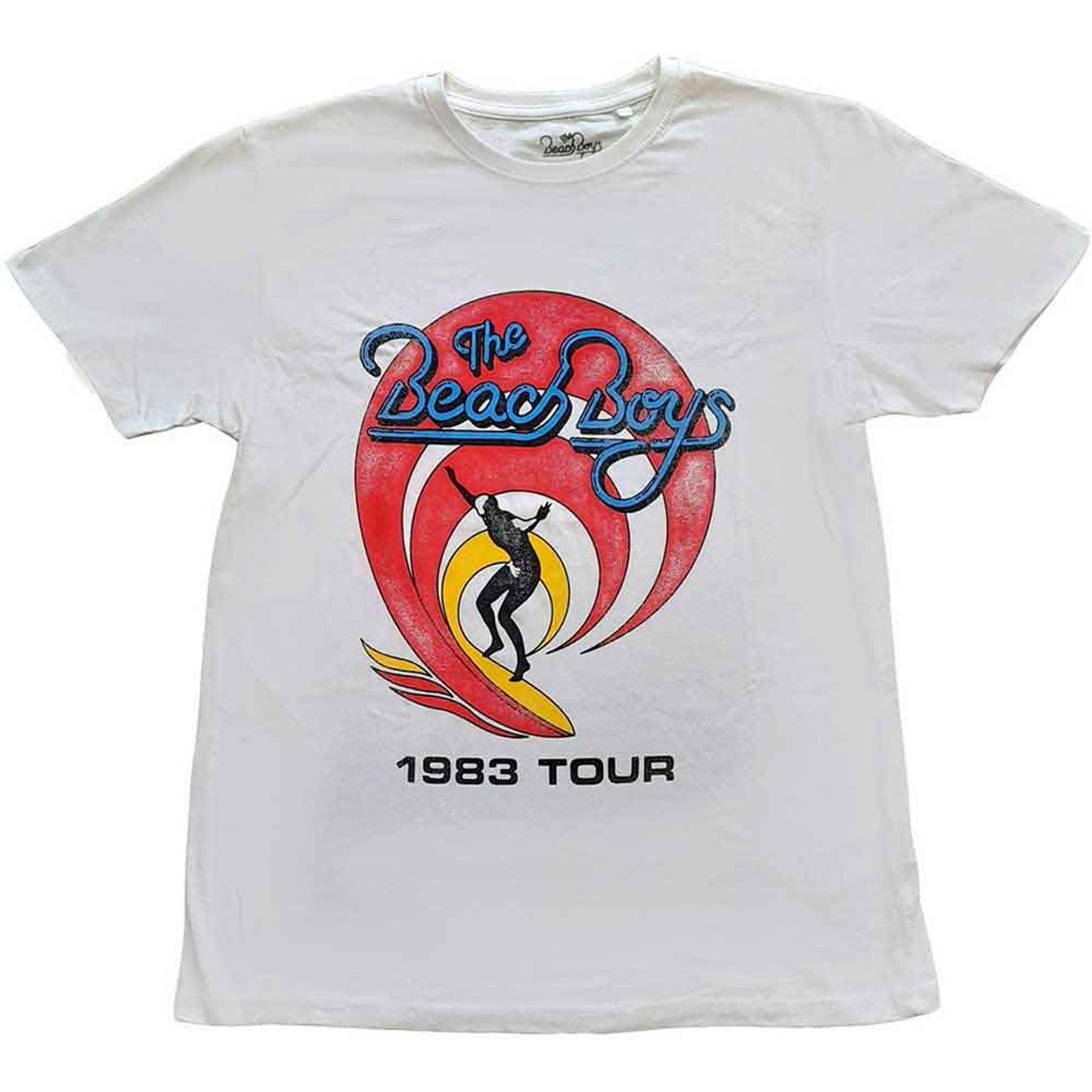 The Beach Boys White T Shirt - Surfer '83 Vtge