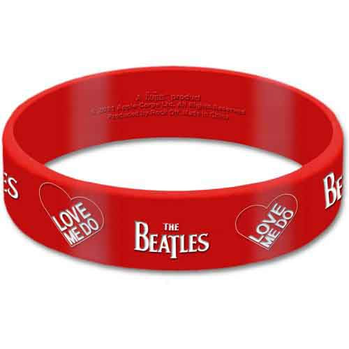 The Beatles Wrist Bands - Rubber Gummy - Love Me Do