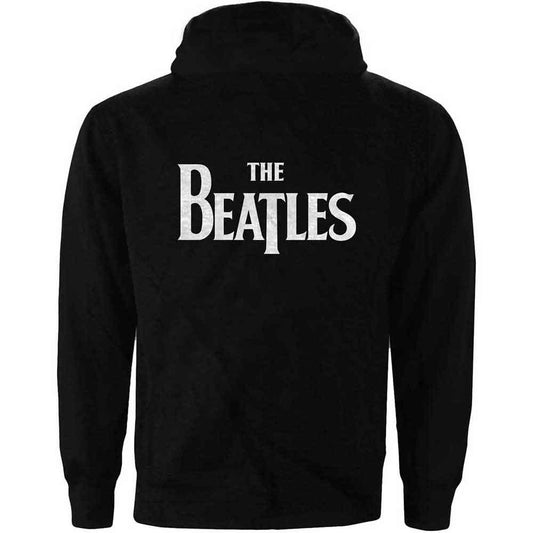 The Beatles Zip Hoodie - Drop T Logo BackPrint