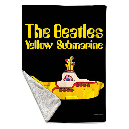 Rocksax The Beatles Sherpa Fleece Blanket - Yellow Submarine | Buy Now From £39.99