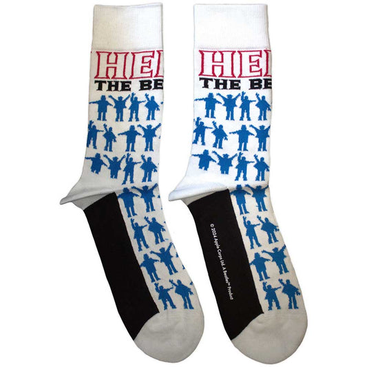 The Beatles Ankle Socks - Help Silhouettes Repeat