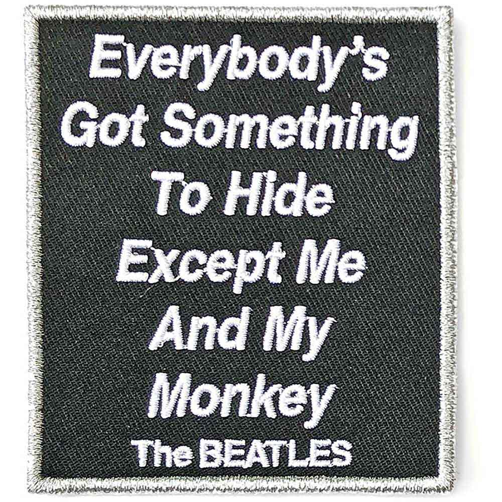 The Beatles Patches - Woven Sew On - Me And My Monkey