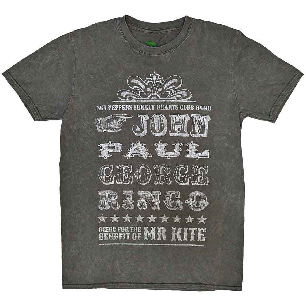 The Beatles T Shirt - Mr Kite Snow Wash