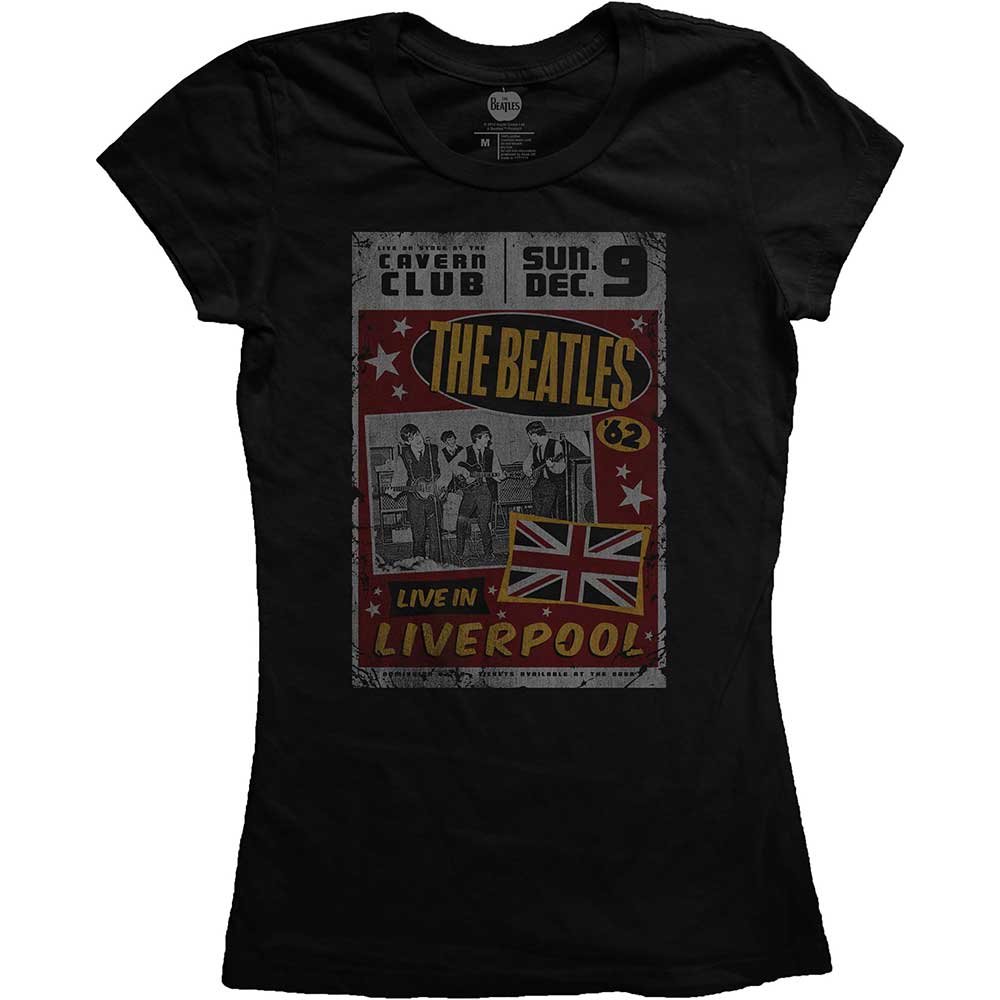 The Beatles Woman's T Shirt - Live In Liverpool