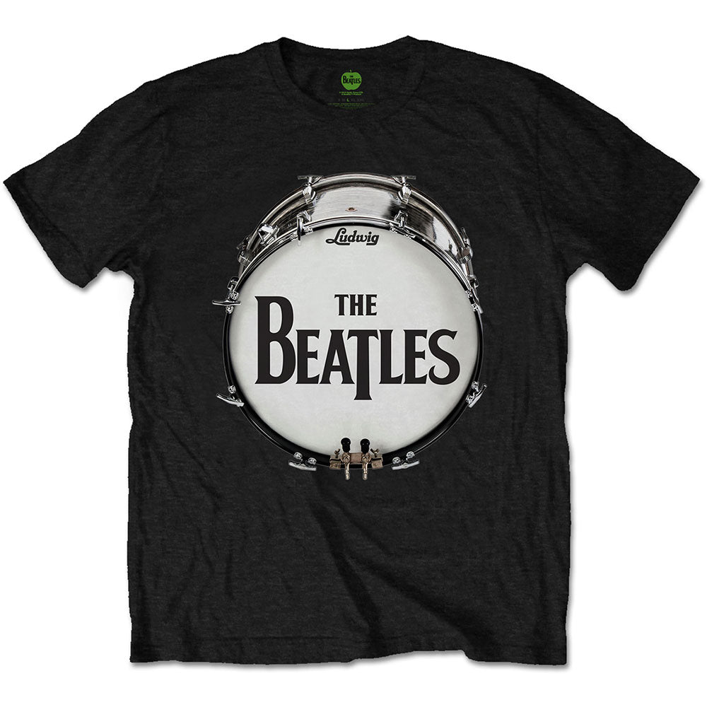 The Beatles Black T Shirt - Original Drum Skin