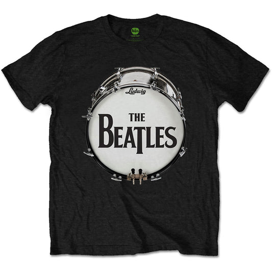 The Beatles Black T Shirt - Original Drum Skin