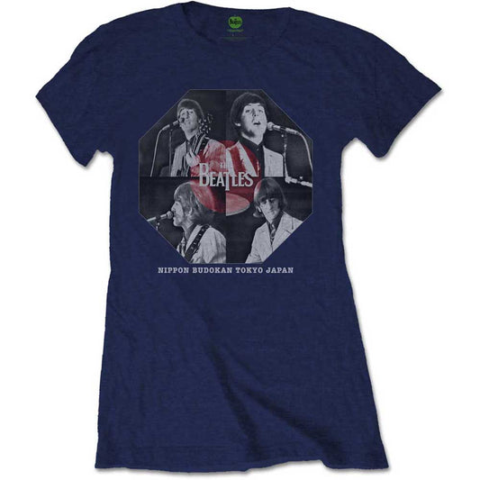 The Beatles Woman's T Shirt - Budokan Octagon