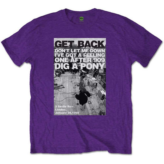 The Beatles Purp T Shirt - Rooftop Shot