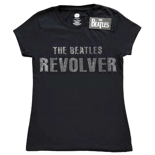 The Beatles Woman's T Shirt - Revolver Diamante