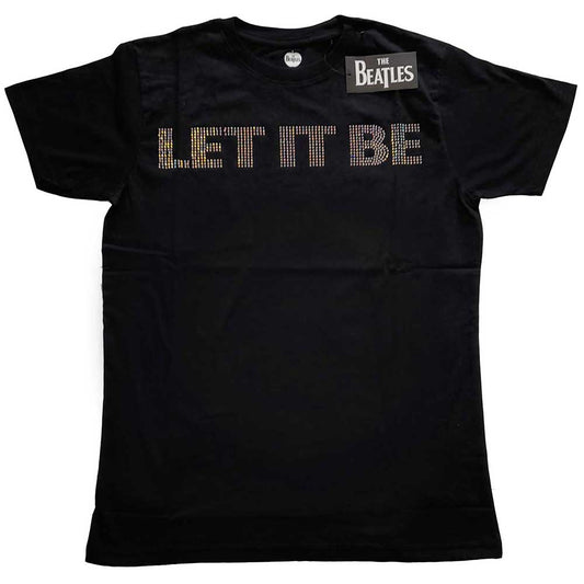 The Beatles T Shirt - Let It Be Diamante