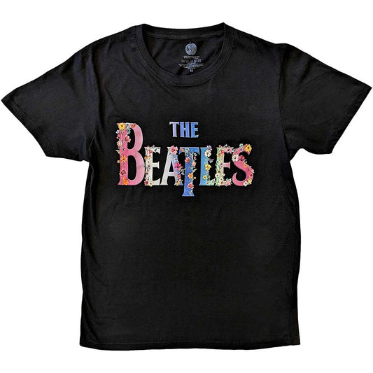 The Beatles T Shirt - Floral Logo