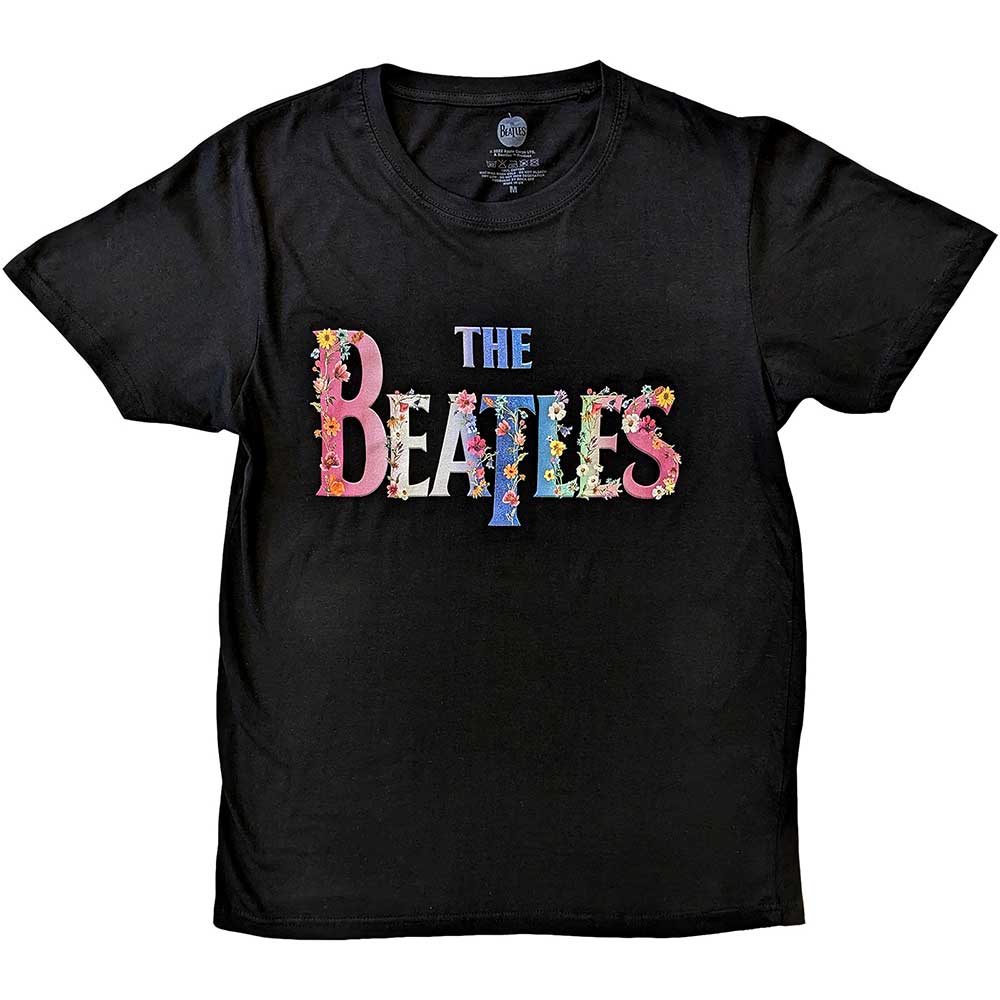 The Beatles T Shirt - Floral Logo