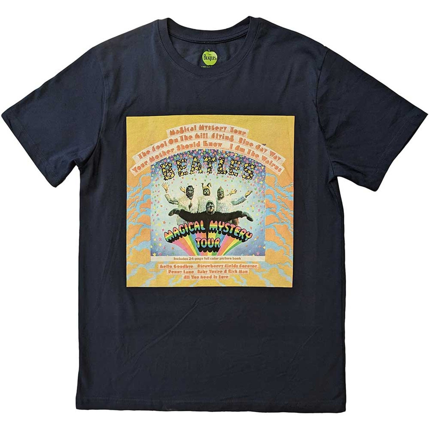 The Beatles Navy T Shirt - Magical Mystery Tour Album Cover
