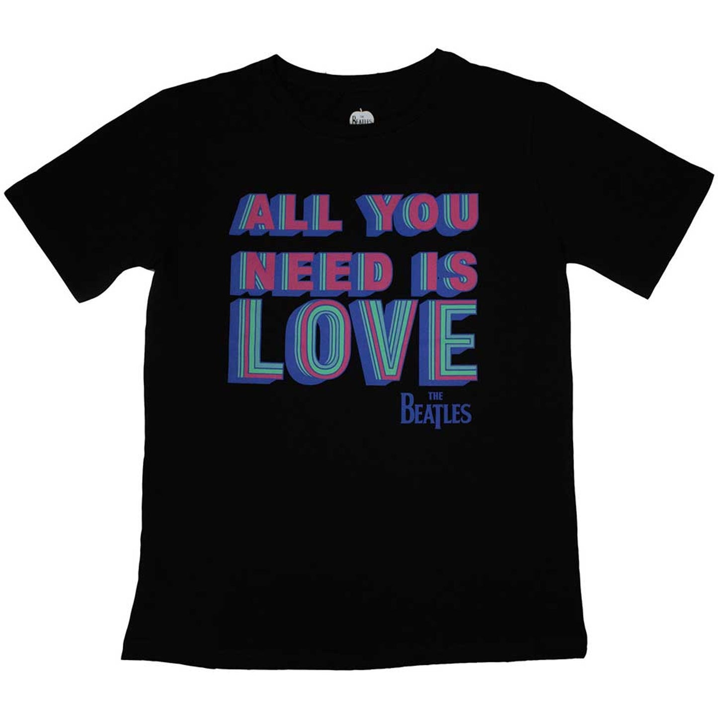 The Beatles Black Women's T Shirt - All You Need Is Love