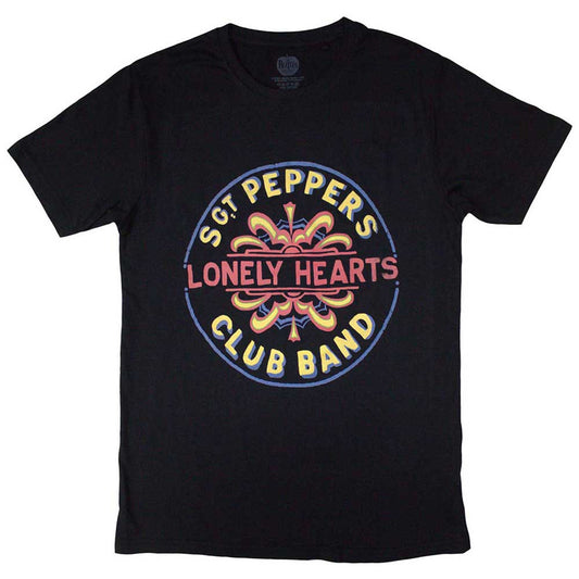 The Beatles Black T Shirt - Painted Pepper
