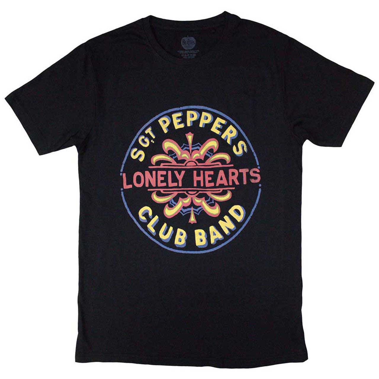 The Beatles Black T Shirt - Painted Pepper