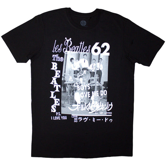 The Beatles Black T Shirt - 1962