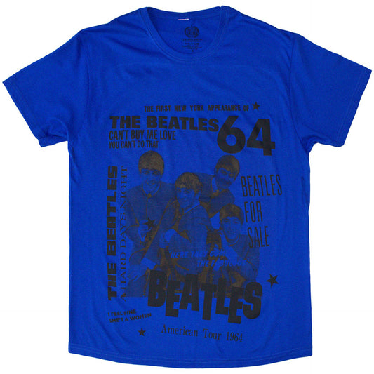 The Beatles Black T Shirt - 1964