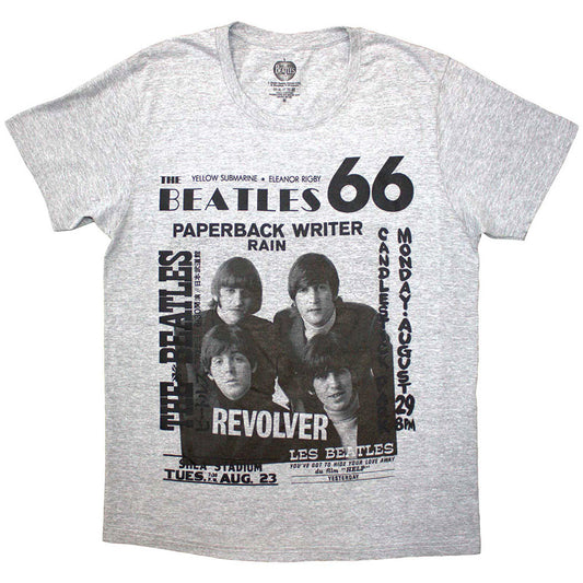 The Beatles Grey T Shirt - 1966