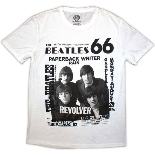 The Beatles White T Shirt - 1966