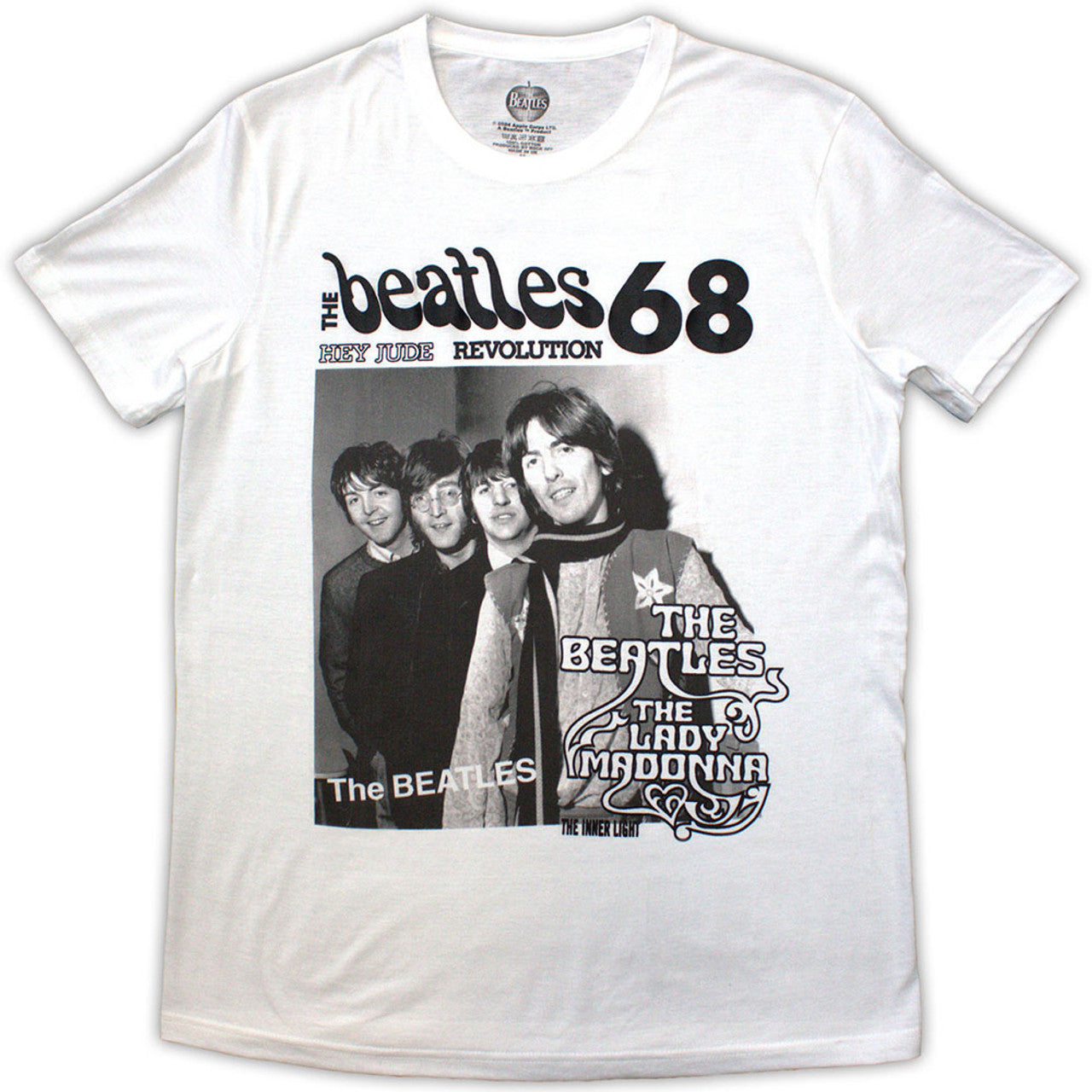 The Beatles White T Shirt - 1968