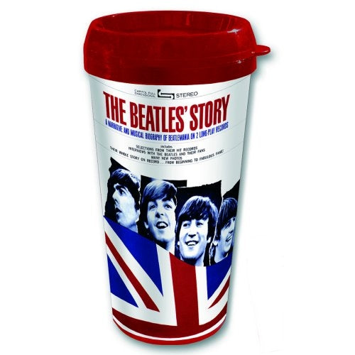 The Beatles Plastic Travel Mug - Logo | Buy Now For 9.99