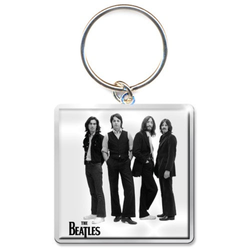 The Beatles Standard Keychains - White Iconic image Photo Print