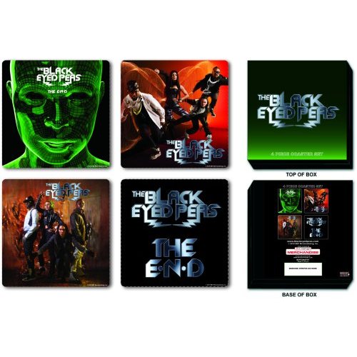 Black Eyed Peas Coasters Cork Coaster Sets - 4 Piece Coaster Set In Presentation