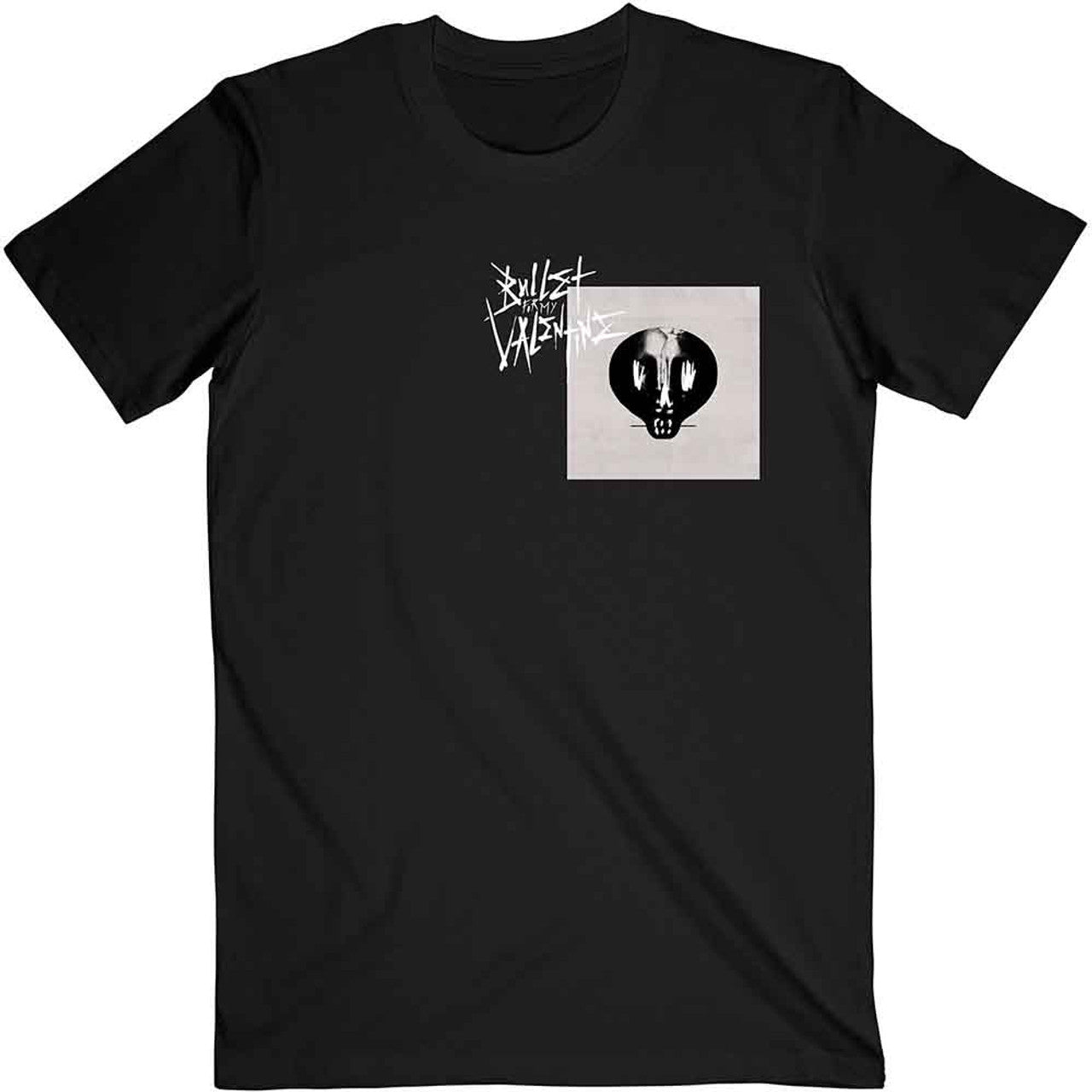 Bullet For My Valentine Black T Shirt - Album Cropped & Logo
