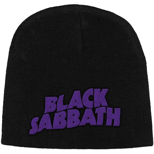 Black Sabbath Headwear Beanies - Purple Logo