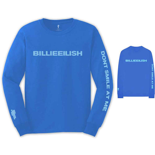 Billie Eilish Long Sleeve T Shirt - Smile