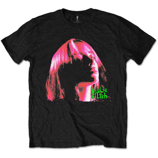 Billie Eilish T Shirt - Neon Shadow Pink