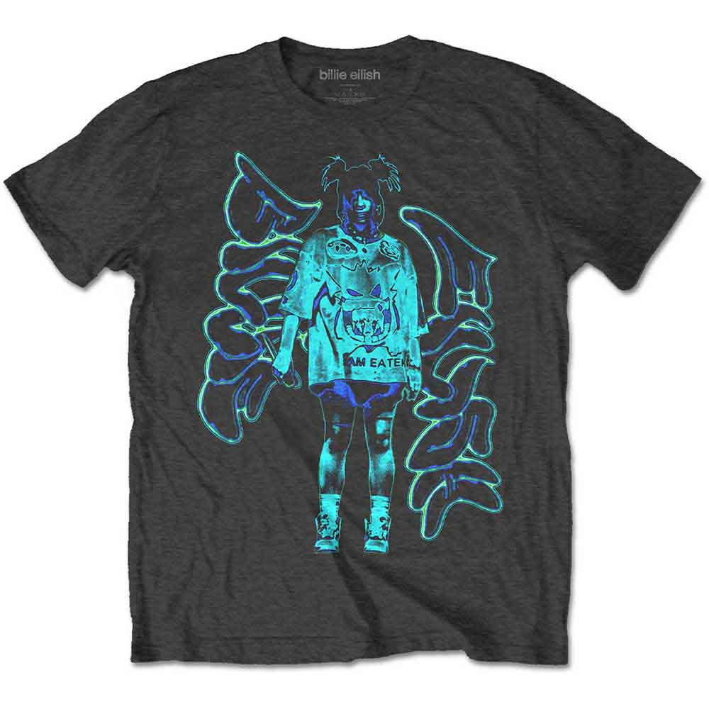 Billie Eilish T Shirt - Neon Graffiti Logo