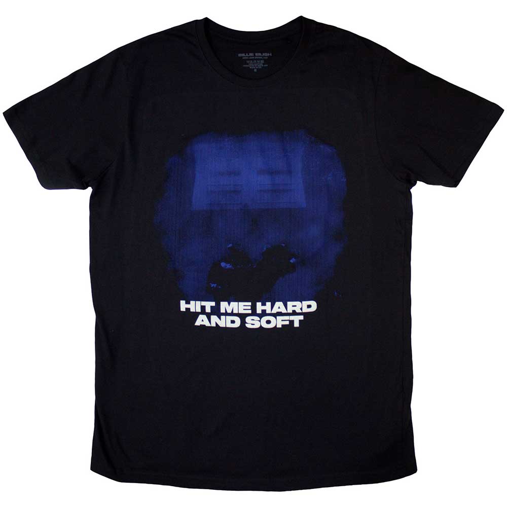 Billie Eilish T Shirt - Hit Me Hard And Soft Blue Lines