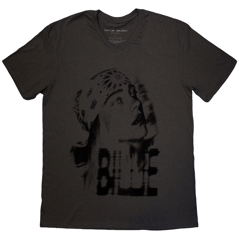Billie Eilish T Shirt - Tonal Bandana Photo