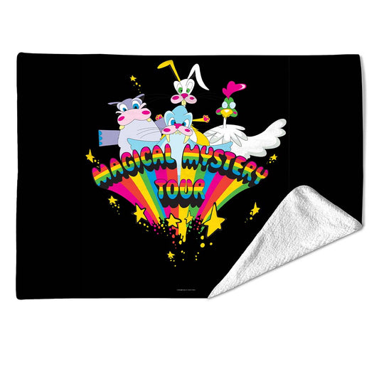 Rocksax The Beatles Blanket - Magical Mystery Characters Black