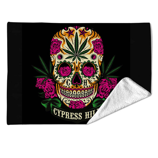 Rocksax Cypress Hill Sherpa Fleece Blanket - Tequila Sunrise