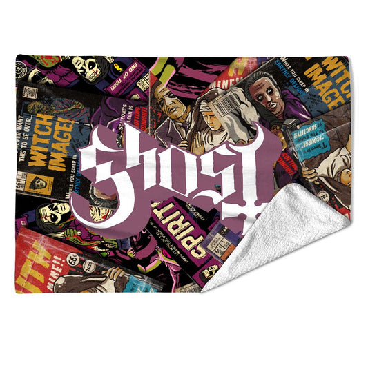 Rocksax Ghost Sherpa Fleece Blanket - Magazines