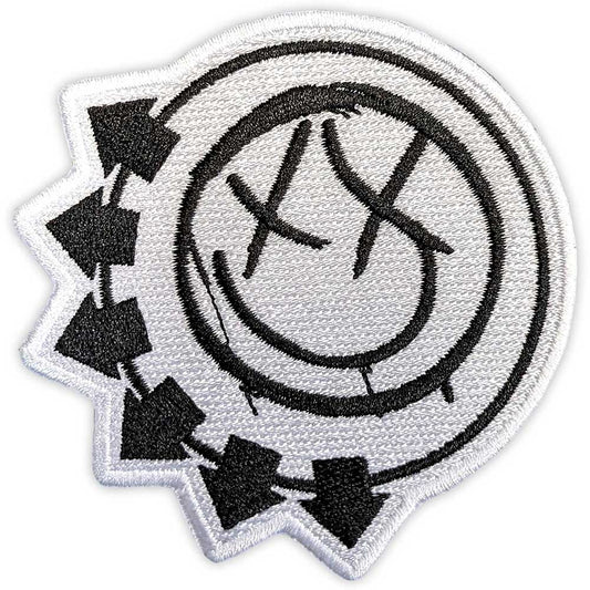 Blink-182 Patches - Iron On - Black Six-Arrow Smile