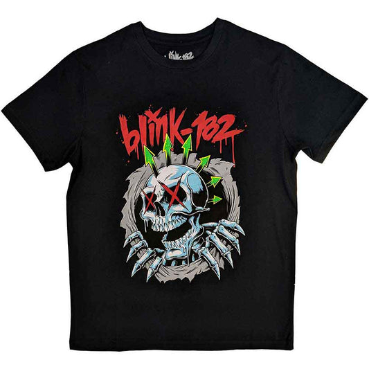 Blink-182 T Shirt - Six Arrow Skull
