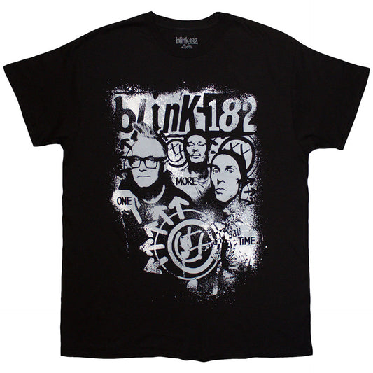 Blink-182 Black T Shirt - One More Time Spray Paint
