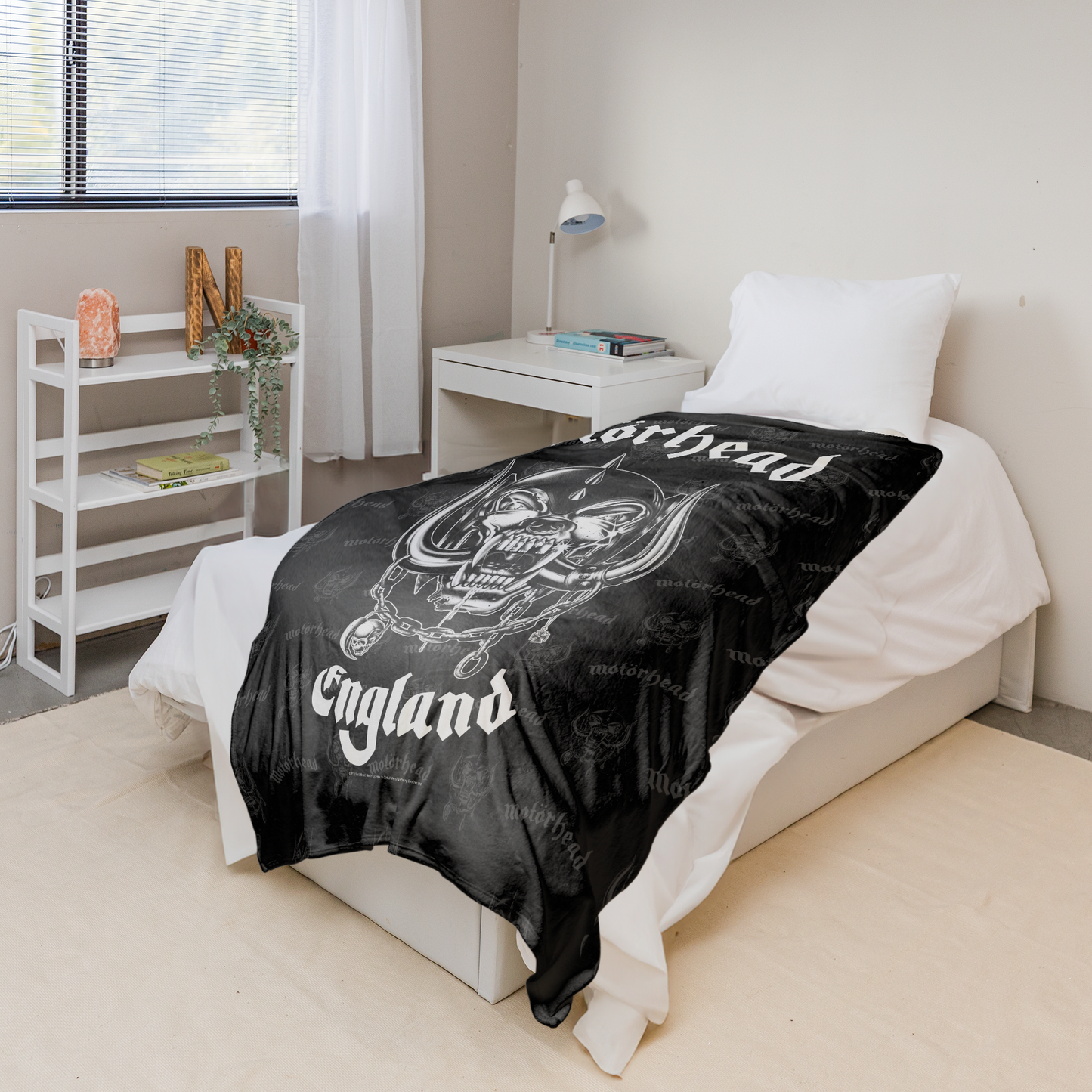 Rocksax Motorhead Sherpa Fleece Blanket - England
