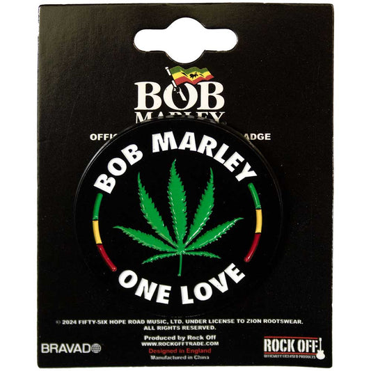 Bob Marley Pin Badge - Leaf